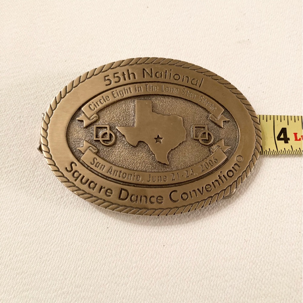 Bronze 55th National Square Dance Convention Belt Buckle